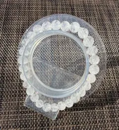 1017 ヒマラヤ水晶　ブレス　7㎜　内径17㎝　天然石　クリスタル