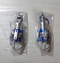 3本爪 クレーンアーム キーホルダー　2個セット 青