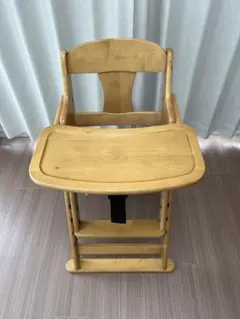 SAWA BABY 澤田木工所　木製折りたたみ　ハイローチェア
