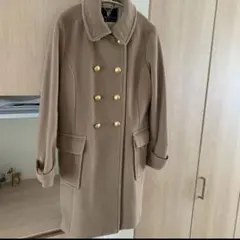 PONTETORTO ベージュ ダブルブレストコート