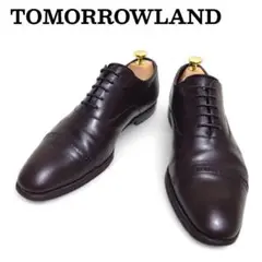 TOMORROWLAND ストレートチップ 内羽根 レザーシューズ 茶 25.5
