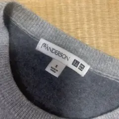 ユニクロJW ANDERSON カシミア　セーター　ニット　グレー　希少デザイン