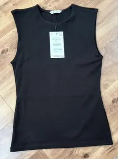 ZARA ノースリーブ トップス ブラック Mのサムネイル