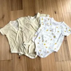ユニクロ　ロンパース　半袖　70サイズ　3枚セット