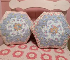 アンティークキルト☆クッション
