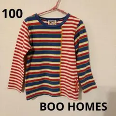 BOO HOMES ブーホームズ カラフルボーダーロンT 100