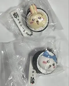 ちいかわ　くら寿司　コラボ　フィギュアキーホルダー　うさぎハチワレセット