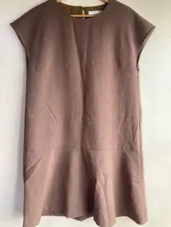 スピック&スパン　ノースリーブ　ワンピース ブラウン