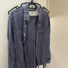 Dickies 長袖シャツ M ダークブルー