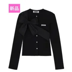 新品　CRANK SEOUL Ribbon Tide Knit Cardigan