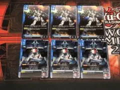 ガンダムカードゲームプロモ　ユニコーンガンダム　バナージ・リンクス　各3枚セット
