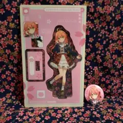 スシロー×さくらみこ　アクリルスタンド　缶バッジ　ホロライブ　コラボ限定