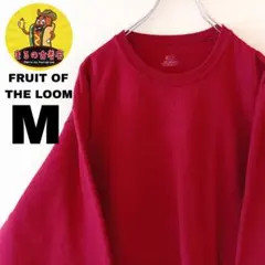 USA古着 FRUIT OF THE LOOM　スウェットM　レッド