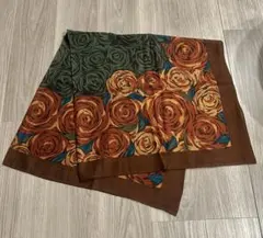 pierre cardin バラ柄スカーフ
