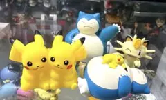 ポケモンキッズ カビゴン ピカチュウ すやすやピカチュウ ソフビまとめ売り