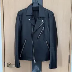 LIDNM シープレザー ダブルライダース 羊革 M 美品