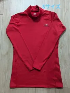 ティゴラ　メンズS　裏起毛　2024年モデル　レッド　タートルネック長袖インナー