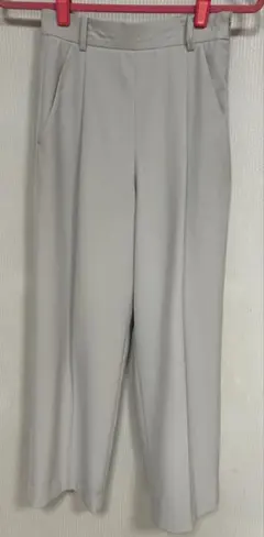 ★現行商品★qualité センタープレスストレートパンツ34(5号)