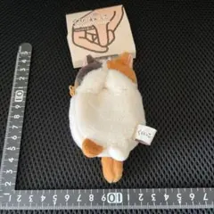 くびねっこ　コンパクトポーチ マスコット　ミケネコ