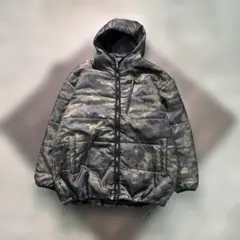 7W4 迷彩柄　中綿ジャケット　ミリタリー　オーバーサイズ　古着