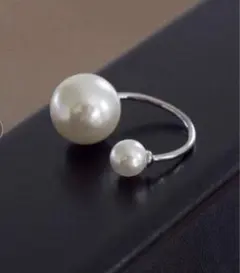 GOLDY ダブル パール ハグ リング