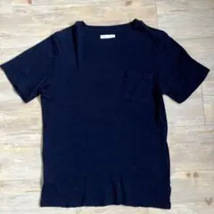 サタデーズサーフニューヨークシティ半袖Tシャツ　綿100% インディゴブルー