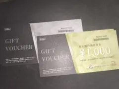 ジェイグループ　株主優待券　1000円×8枚