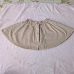 超美品 REVEUR ベージュ ボタン付き フレアスカート サイズ…100cm