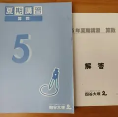 四谷大塚 5年 夏期講習 算数 テキスト 解答付 - メルカリ