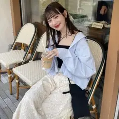 hinari フラワーレースタックパンツ　ホワイト　タグ付き　新品未開封