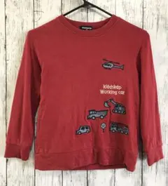 Kladskap キッズ 長袖トレーナー 120 赤のサムネイル