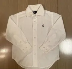 POLO RALPH LAUREN 長袖シャツ 白 ポロラルフローレン　100