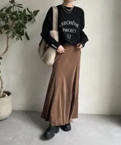 DouDou 【WEB限定】 2WAY袖パールロゴニットトップスのサムネイル