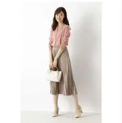 新品☆NATURAL BEAUTY BASICアコーディオンプリーツSK☆XS