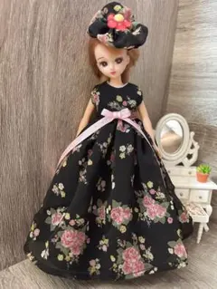 リカちゃん　ブライス　ハンドメイド服　ドレスB139のサムネイル