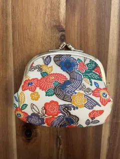 花柄がま口財布