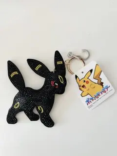 ポケモン ブラッキー ラインストーン キーホルダー