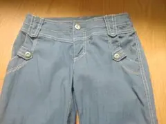 qualite デニム風スキニーパンツ