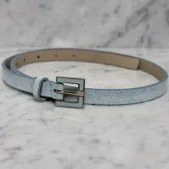 良品✨ドルチェ&ガッバーナ レザーベルト 水色 ✨ビッグバックル