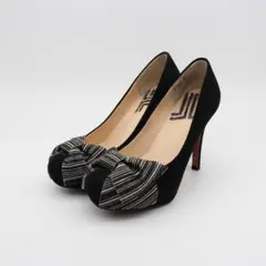21■LANVIN ランバン 本革プラットフォームパンプス 22ｃｍ