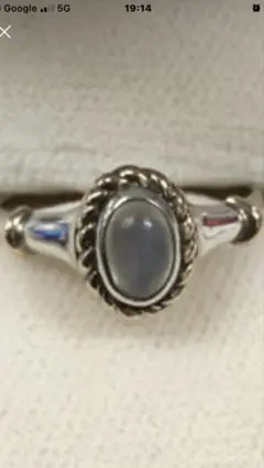 4℃ムーンストーン シルバー 10kリング