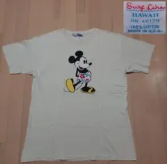 Disney ミッキーマウス Tシャツ クリーム色