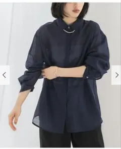 アーバンリサーチ　ROSSO リネンタッチイージーケアオーバーシャツ