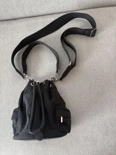 ZARA 巾着　ショルダーバッグ