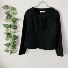 アーティクルアンコンニュ ノーカラージャケット フリル ラメ フォーマル