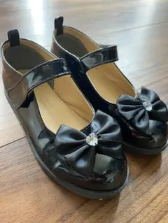 黒いリボン付きフォーマルシューズ 18.0