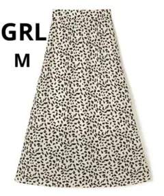 GRL グレイル ダルメシアン柄 フレアスカート【M】アニマル柄 今田美桜 春夏