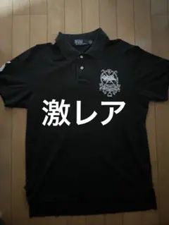 激レア Ralph Lauren ブラック ポロシャツ ビックポニー y2k