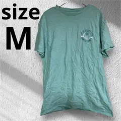✨海外古着一点物✨ ターコイズ色 Mサイズ Tシャツメンズ　レディース