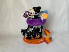 あみぐるみ＊ハロウィン＊魔女くまとキャンディ＊季節飾り